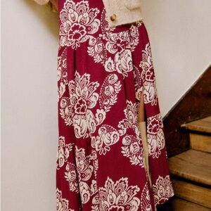 Sezane Tammie Skirt Ornamental Print EU36/US 4 NWT